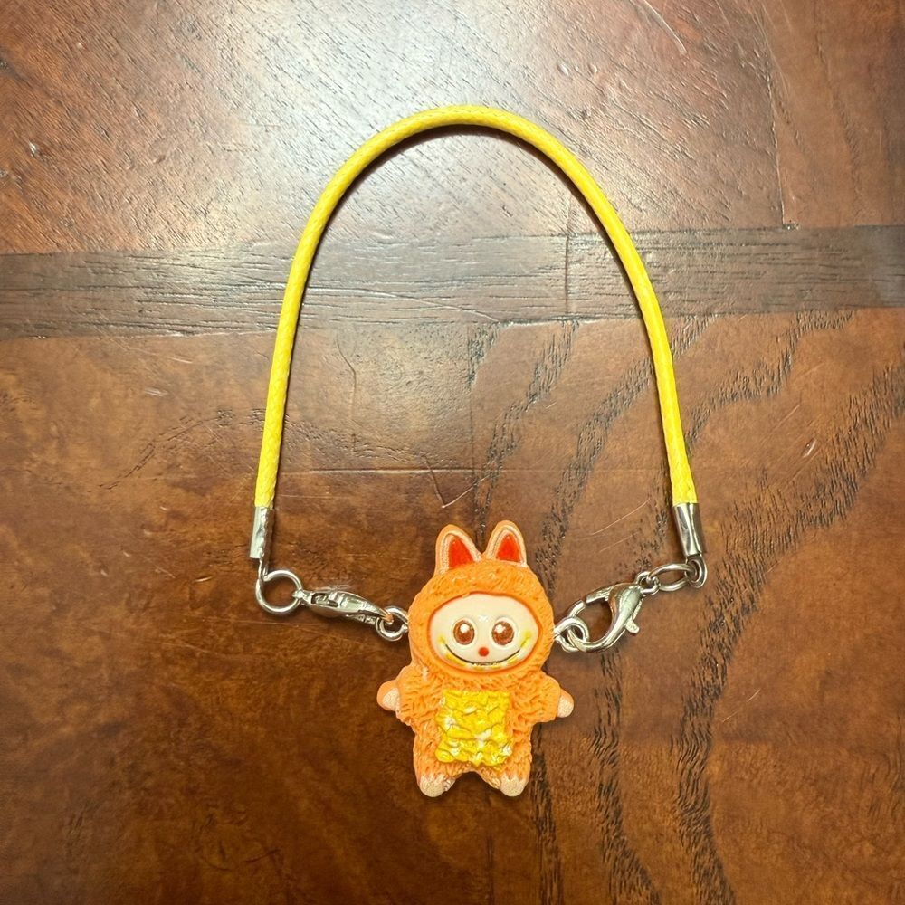 Labubu Adorable Orange and Yellow charm / Labubu crossbody